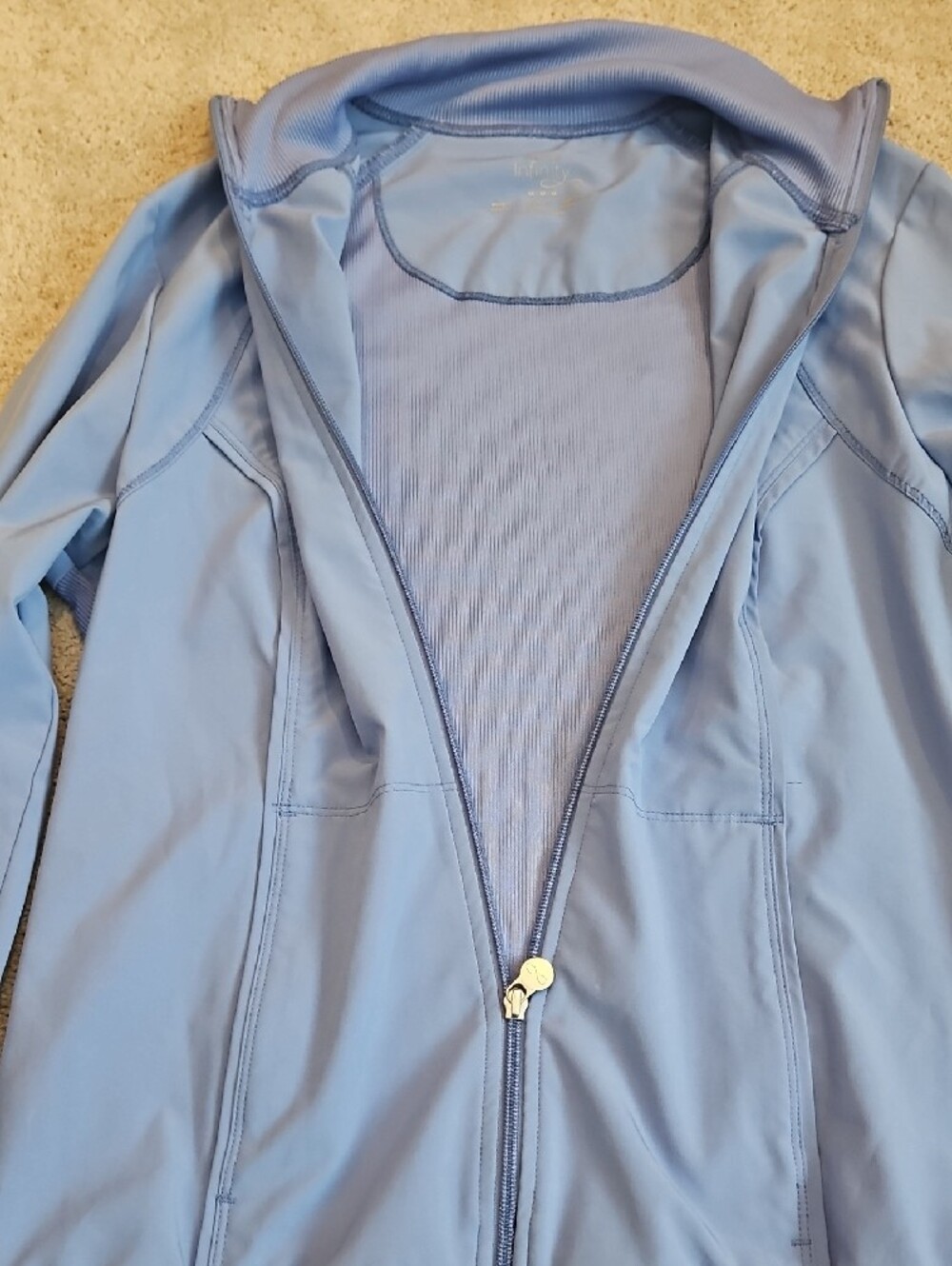 Cherokee Infinity Light Periwinkle Scrub Jacket - Picture 5 of 14